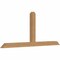 Ekena Millwork Portland Timber Gable Bracket, Western Red Cedar, 108"W x 45"H x 5 1/2"D x 5 1/2"F, 10/12 Pitch GBW108X45X0606POR00SWR - alternate 4